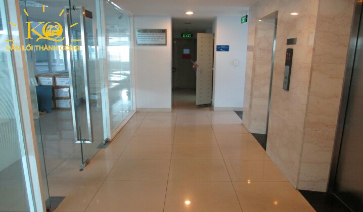 Cho thuê văn phòng quận Tân Bình Á Châu building hành lang bên trong tòa nhà Hành lang bên trong Á Châu Building