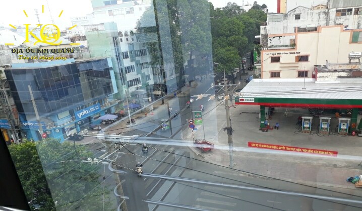 Địa ốc Kim Quang | Cho thuê văn phòng quận 3 Air Garden Building view xuống đường View từ tòa nhà Air Garden Building