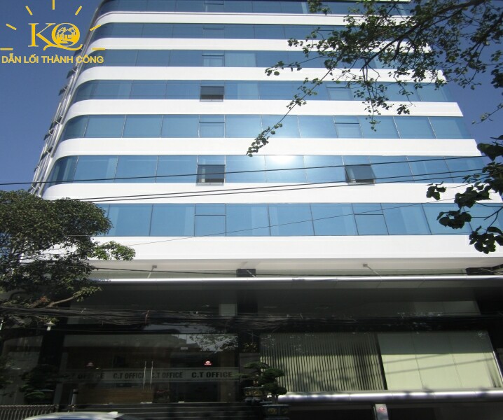 Cho thuê văn phòng quận Tân Bình C.T Office hình chụp toàn cảnh tòa nhà Bên ngoài tòa nhà C.T Office