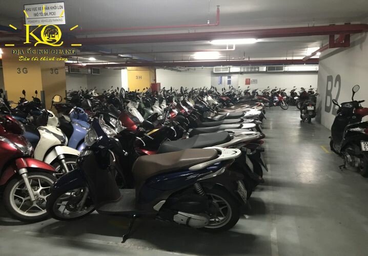 Địa ốc Kim Quang | Cho thuê văn phòng quận 4 Etown Central hầm gửi xe Hầm gửi xe Etown Central
