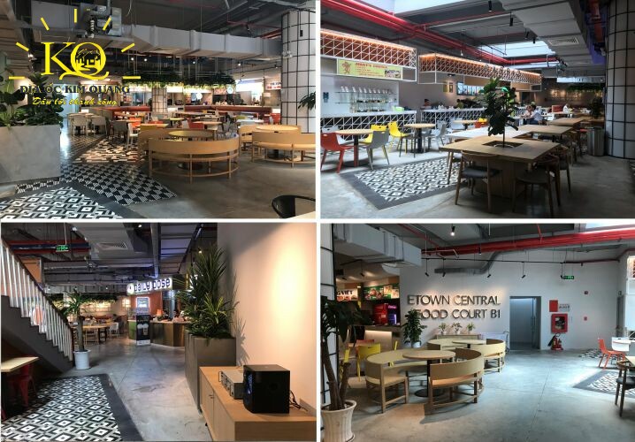 Địa ốc Kim Quang | Cho thuê văn phòng quận 4 Etown Central khu vực food court Khu vực food court tại Etown Central