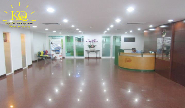 Địa ốc Kim Quang | Hình chụp sảnh tầng trệt của tòa nhà văn phòng cho thuê quận 3 Green Star cho-thue-van-phong-green-star-tang-tret
