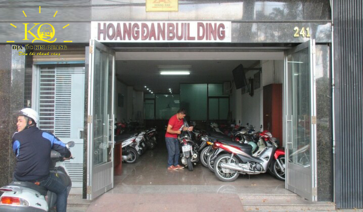 Địa ốc Kim Quang | Hình chụp phía trước tòa nhà cho thuê văn phòng quận 3 Hoàng Đan Building Phía trước Hoàng Đan Building