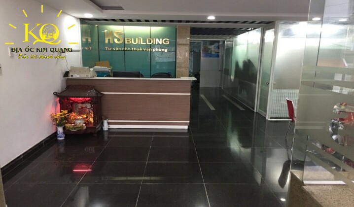 Cho thuê văn phòng quận Tân Bình HS building khu vực lễ tân Khu vực lễ tân tòa nhà HS Building