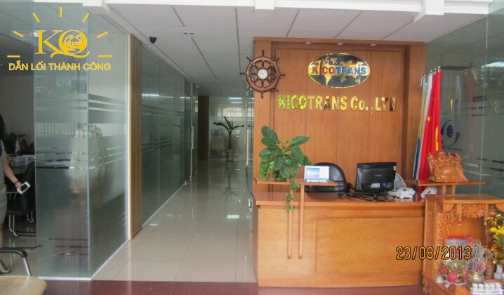 Cho thuê văn phòng quận Tân Bình Kicotrans Building quầy lễ tân Quầy lễ tân tòa nhà Kicotrans Building