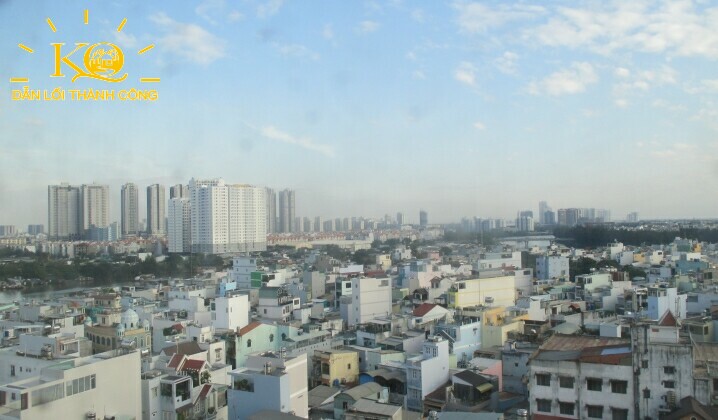 Địa ốc Kim Quang | Cho thuê văn phòng quận 5 Lottery Tower view Hướng view từ Lottery Tower