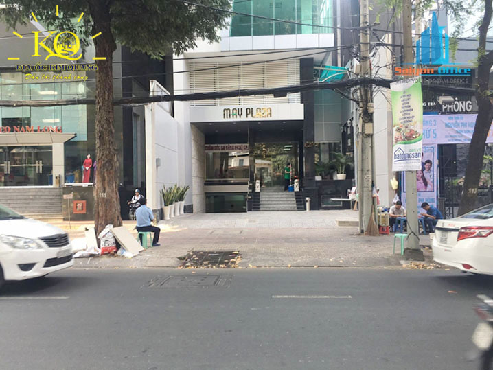 Địa ốc Kim Quang | Hình chụp phía trước tòa nhà cho thuê văn phòng quận 3 May Plaza Phía trước tòa nhà May Plaza