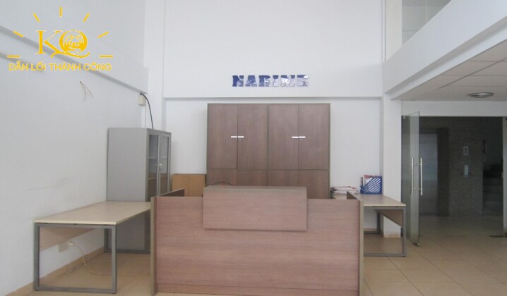 Địa ốc Kim Quang | Cho thuê văn phòng quận 4 Narime building quầy lễ tân Quầy lễ tân tại Narime building