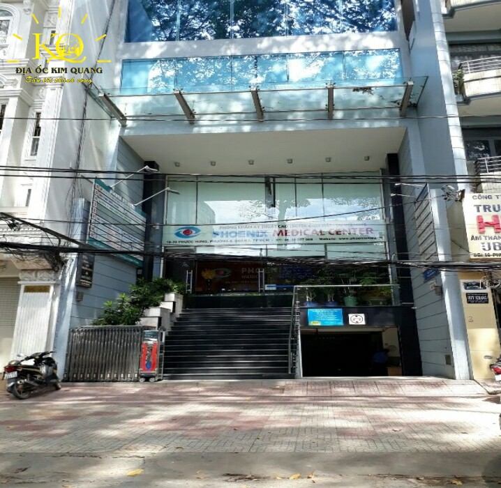 Địa ốc Kim Quang | Cho thuê văn phòng quận 5 Phoenix Tower phía trước tòa nhà Phía trước Phoenix Tower