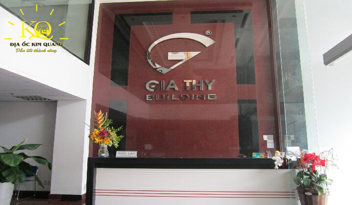 Cho thuê văn phòng Phú Nhuận Gia Thy building quầy lễ tân Quầy lễ tân tại Gia Thy Building