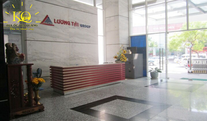 Cho thuê văn phòng Phú Nhuận Lutaco Tower sảnh lễ tân Quầy lễ tân Lutaco Tower