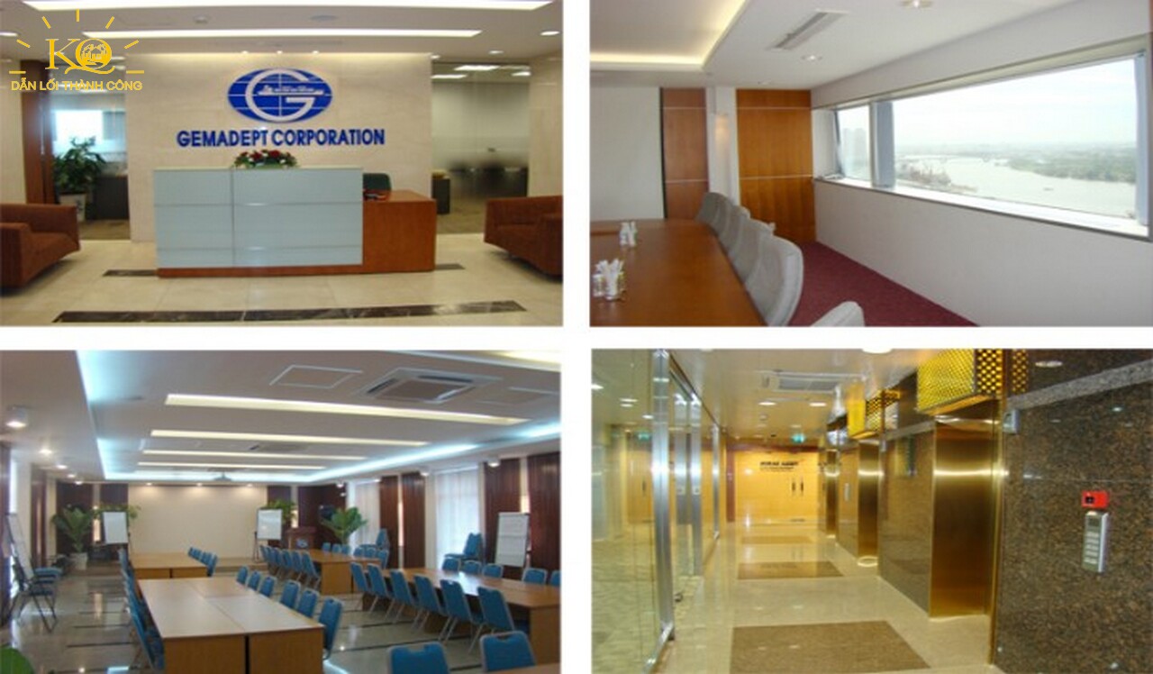 Cho thuê văn phòng quận 1 giá rẻ Gemadept Tower góc bên trong tòa nhà | Địa ốc Kim Quang Các góc bên trong Gemadept Tower
