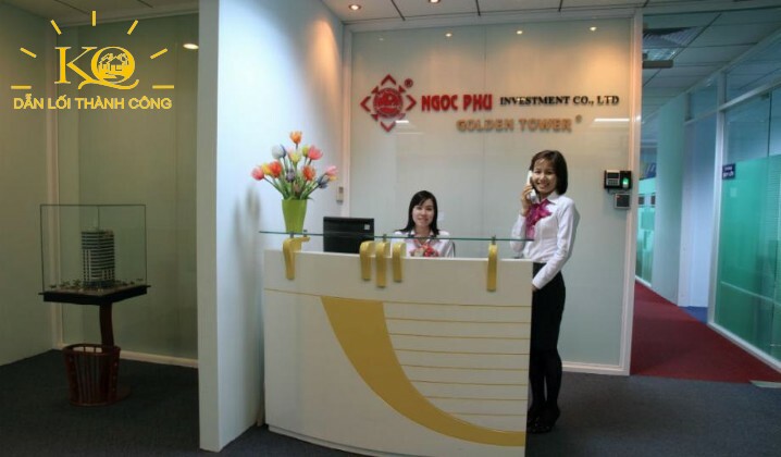 Cho thuê văn phòng quận 1 Golden Tower quầy lễ tân | Địa Ốc Kim Quang Quầy lễ tân Tòa nhà Golden Tower