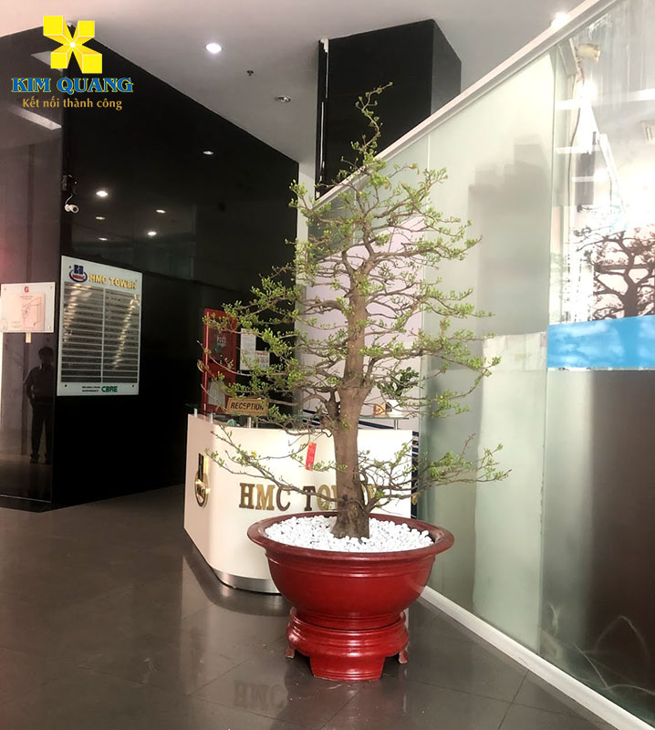 Quầy lễ tân tại tầng trệt tòa nhà HCM Tower Quầy lễ tân tại tầng trệt tòa nhà HCM Tower