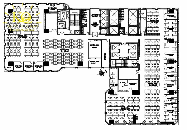Cho thuê văn phòng quận 1 Saigon Times Square layout tòa nhà | Địa Ốc Kim Quang Layout tòa nhà Saigon Times Square