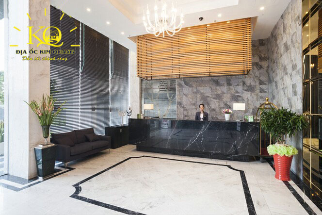 Cho thuê văn phòng quận Bình Thạnh Charm Suite Saigon sảnh lễ tân | Địa ốc Kim Quang Quầy lễ tân Charm Suite Saigon