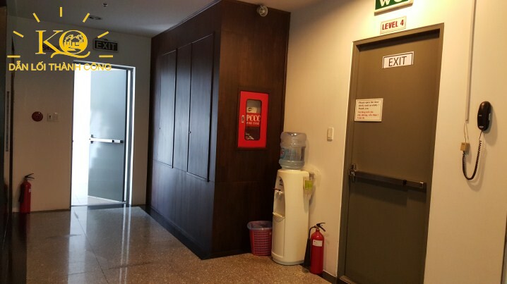 Địa ốc Kim Quang | Hình chụp hành lang bên trong tòa nhà cho thuê văn phòng quận Phú Nhuận Kent building Hành lang bên trong tòa nhà Kent Building