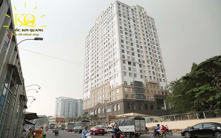 Địa ốc Kim Quang | Toàn cảnh tòa nhà cho thuê văn phòng quận Phú Nhuận Officetel Garden Gate Tòa nhà Officetel Garden Gate