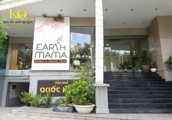Địa ốc Kim Quang | Phía trước tòa nhà cho thuê văn phòng quận Phú Nhuận Quốc Hưng Building Phía trước tòa nhà Quốc Hưng building