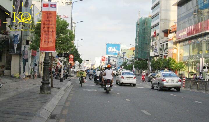 Địa ốc Kim Quang | Hình chụp con đường phía trước tòa nhà cho thuê văn phòng quận Phú Nhuận Saphire Tower Con đường phía trước Saphire Tower