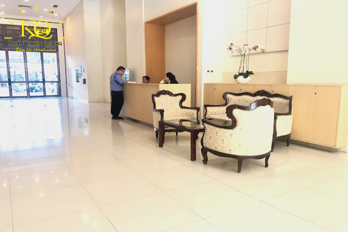 Cho thuê văn phòng quận 7 Saigon Paragon Building khu vực lễ tân Khu vực lễ tân tòa nhà Saigon Paragon Building