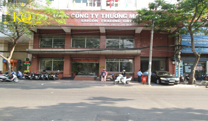 Cho thuê văn phòng quận 1 Satra building phía trước tòa nhà Phía trước tòa nhà Satra building