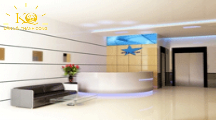 Cho thuê văn phòng quận 1 giá rẻ Blue Star Building sảnh tầng trệt | Địa ốc Kim Quang Quầy lễ tân Blue Star building
