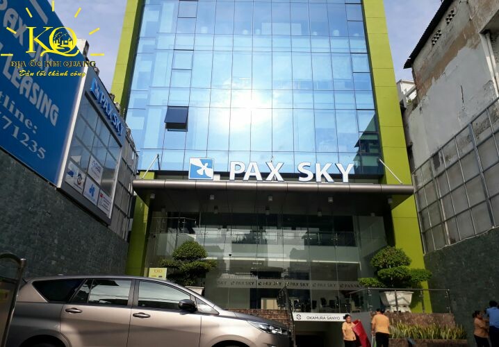 Cho thuê văn phòng quận 1 Pax Sky 9 Building phía trước tòa nhà | Địa Ốc Kim Quang Phía trước Pax Sky 9 building