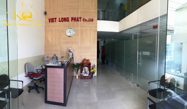 Cho thuê văn phòng quận 1 Sky View building khu vực lễ tân | Địa Ốc Kim Quang Quầy lễ tân tòa nhà