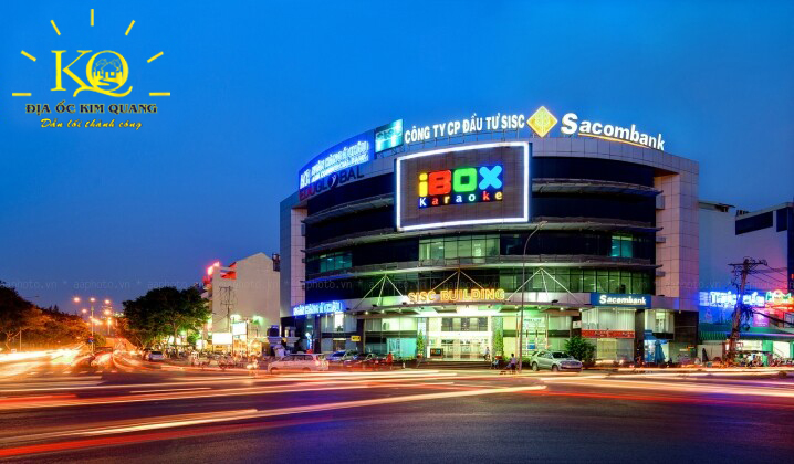 Địa ốc Kim Quang | Hình chụp toàn cảnh tòa nhà cho thuê văn phòng quận 7 SISC Building Bên ngoài tòa nhà SISC Building