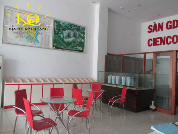 Cho thuê văn phòng quận Bình Thạnh Cienco Building khu vực tiếp khách | Địa Ốc Kim Quang Khu vực tiếp khách tại Cienco Building