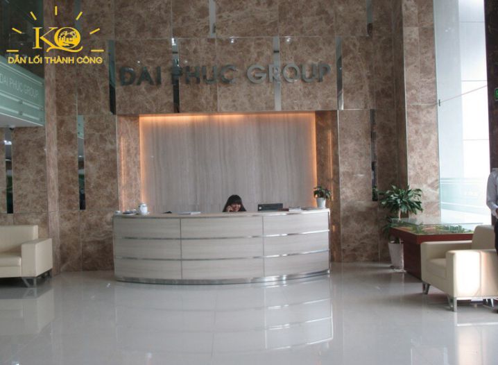 Địa ốc Kim Quang | Cho thuê văn phòng quận Bình Thạnh Đại Phúc Tower khu vực lễ tân Quầy lễ tân tại Đại Phúc Tower
