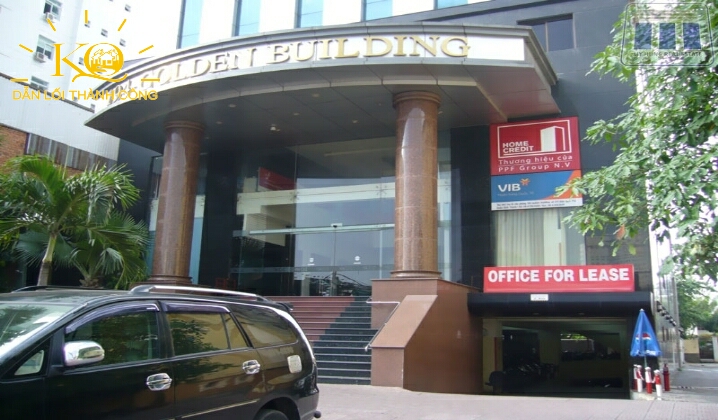 Địa ốc Kim Quang | Cho thuê văn phòng quận Bình Thạnh Golden building khuôn viên phía trước Khuôn viên phía trước Golden building