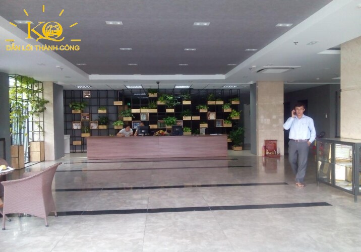 Địa ốc Kim Quang | Cho thuê văn phòng quận Bình Thạnh HB Tower quầy lễ tân Quầy lễ tân tại HB Tower