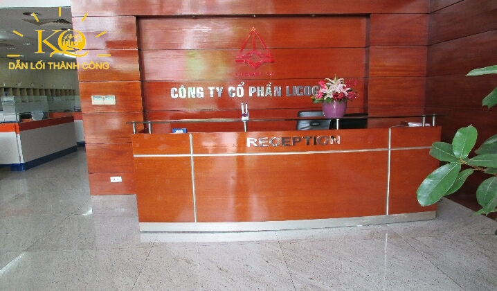 Địa ốc Kim Quang | Cho thuê văn phòng quận Bình Thạnh Licogi Building quầy lễ tân Quầy lễ tân tại Licogi Building