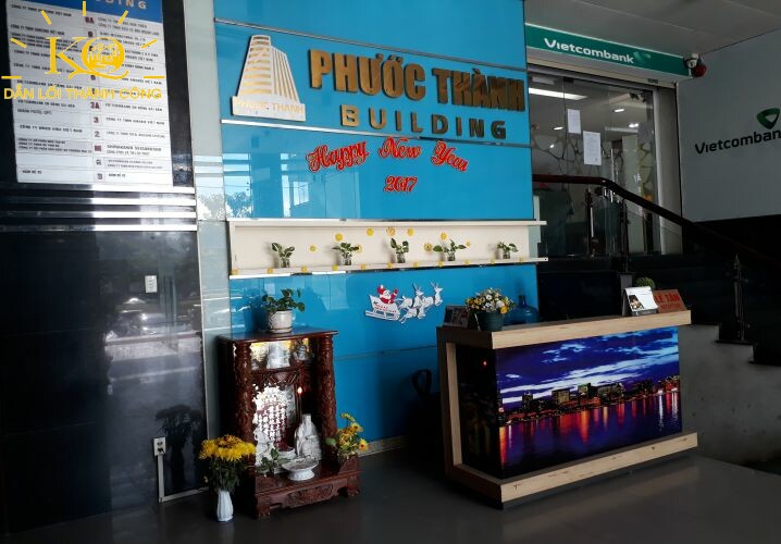 Cho thuê văn phòng quận Bình Thạnh Phước Thành Building khu vực lễ tân | Địa Ốc Kim Quang Quầy lễ tân tại Phước Thành Building