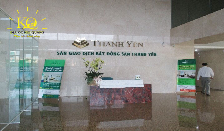 Cho thuê văn phòng quận Bình Thạnh Thanh Đa View sảnh lễ tân | Địa Ốc Kim Quang Quầy lễ tân tại Thanh Đa View