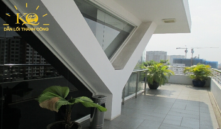 Địa ốc Kim Quang | Cho thuê văn phòng quận Bình Thạnh V building sân thượng Sân thượng tòa nhà V Building