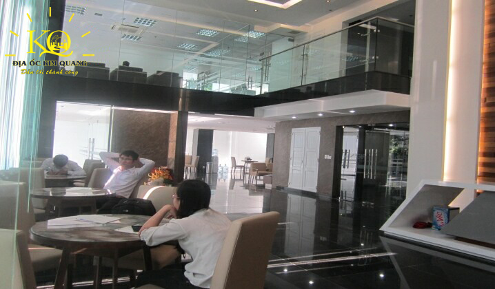 Địa ốc Kim Quang | Hình chụp sảnh tầng trệt tòa nhà cho thuê văn phòng quận 3 An Gia Building Một góc sảnh tầng trệt An Gia Building