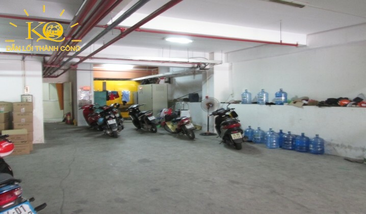 Địa ốc Kim Quang | Hình chụp hầm gửi xe của tòa nhà cho thuê văn phòng quận Phú Nhuận K Building Hầm gửi xe tại K building