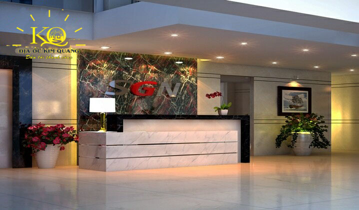 Cho thuê văn phòng quận 1 SGNR Building quầy lễ tân Quầy lễ tân tại SGNR Building