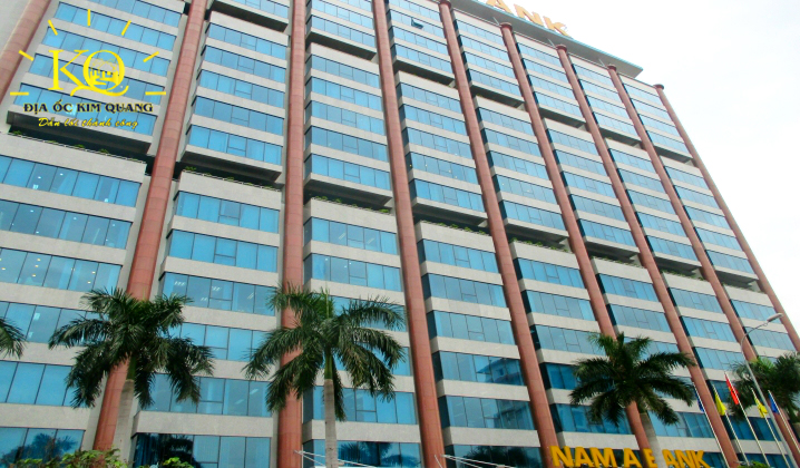Địa ốc Kim Quang | Hình chụp toàn cảnh tòa nhà cho thuê văn phòng quận 3 Nam Á Building Bên ngoài tòa nhà Nam Á Bank
