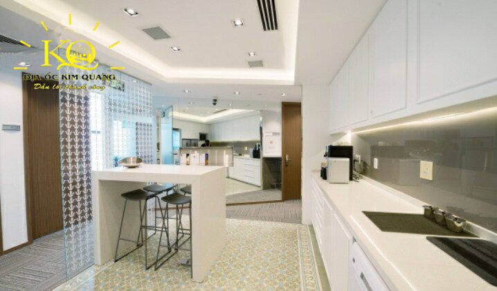 Địa ốc Kim Quang | Hình chụp khu vực tiện ích chung của văn phòng trọn gói Bitexco Financial Tower sang trọng. Khu vực chung tại tòa nhà Bitexco Financial Tower